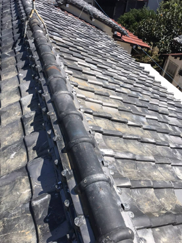 沼津市棟瓦積直し