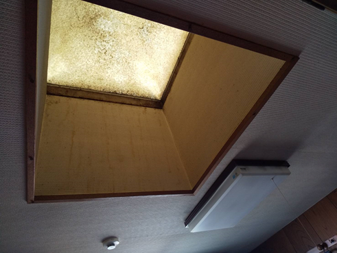 沼津市鉄骨雨漏り屋上明り取り