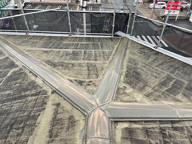 東大阪市　2回塗装済みカラーベスト屋根