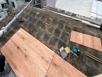 野地板増し張り