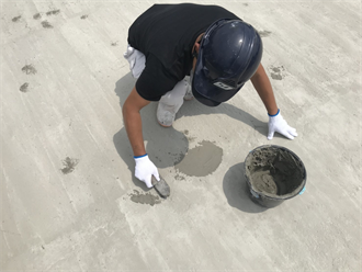 下地の勾配不良改善