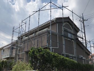 足場仮設の様子