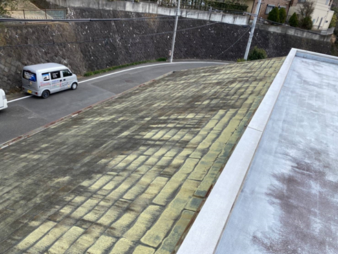 沼津市屋根色褪せ