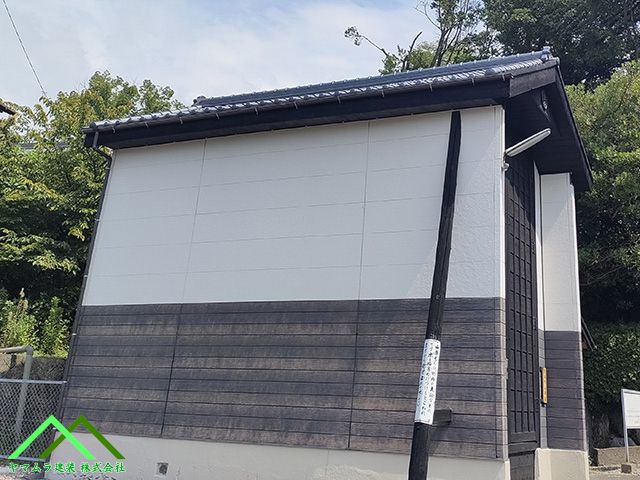 足場の解体作業完了