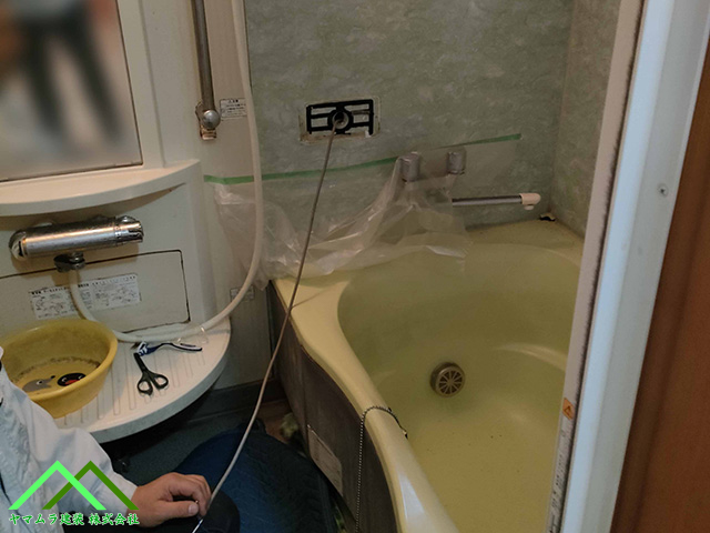 名古屋市熱田区【給湯器交換】お湯が出ない！寿命を迎えた給湯器本体を交換して快適なバスタイム