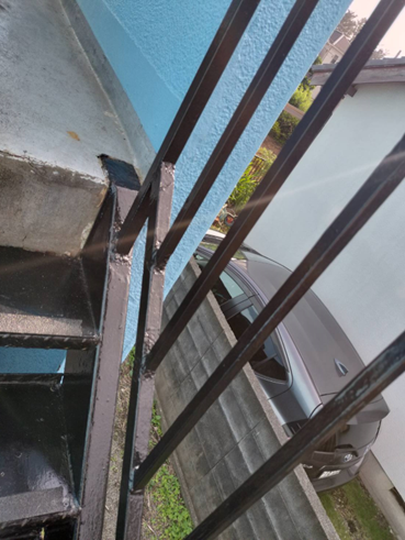 沼津市鉄骨外階段補修後