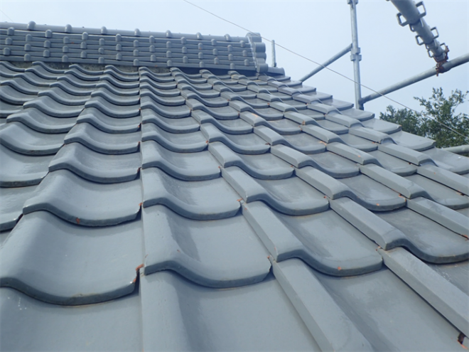 ケラバ瓦の復旧