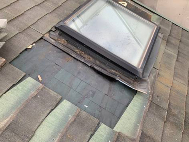 トップライトを撤去