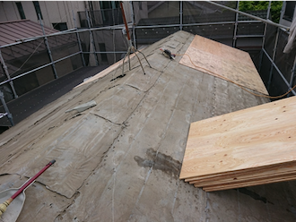 野地板増し張り