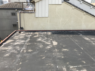 劣化した陸屋根