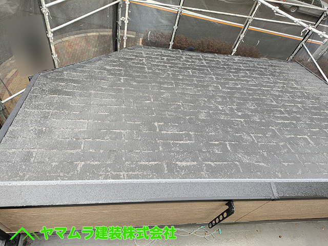 09．名古屋市中区　カバー工法　下屋根作業開始前。