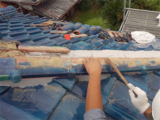 棟の取り直し工事