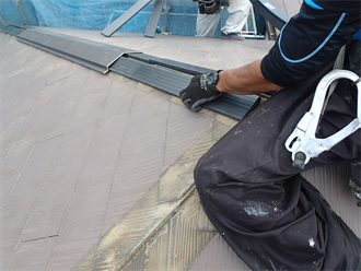 樹脂製貫板設置