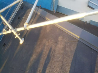 コロニアル屋根材葺き替え