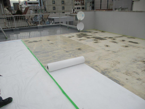 沼津市屋上雨漏りシート