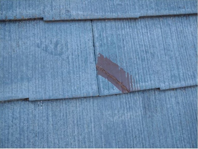 ヒビを補修したあとの様子