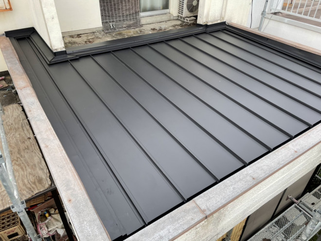 春日井市の増築部の雨漏り修理