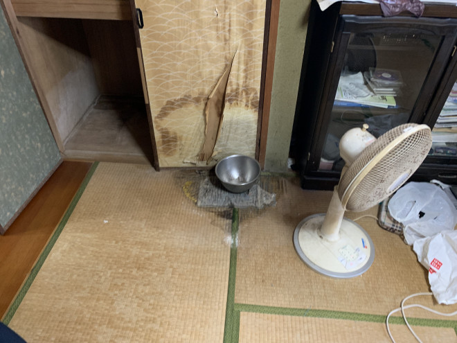 春日井市の増築部分の雨漏り