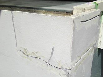 外壁のクラック補修