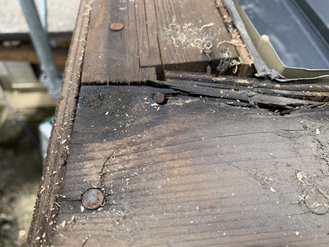 春日井市の雨漏り発生の現場