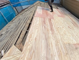 野地板増し張り