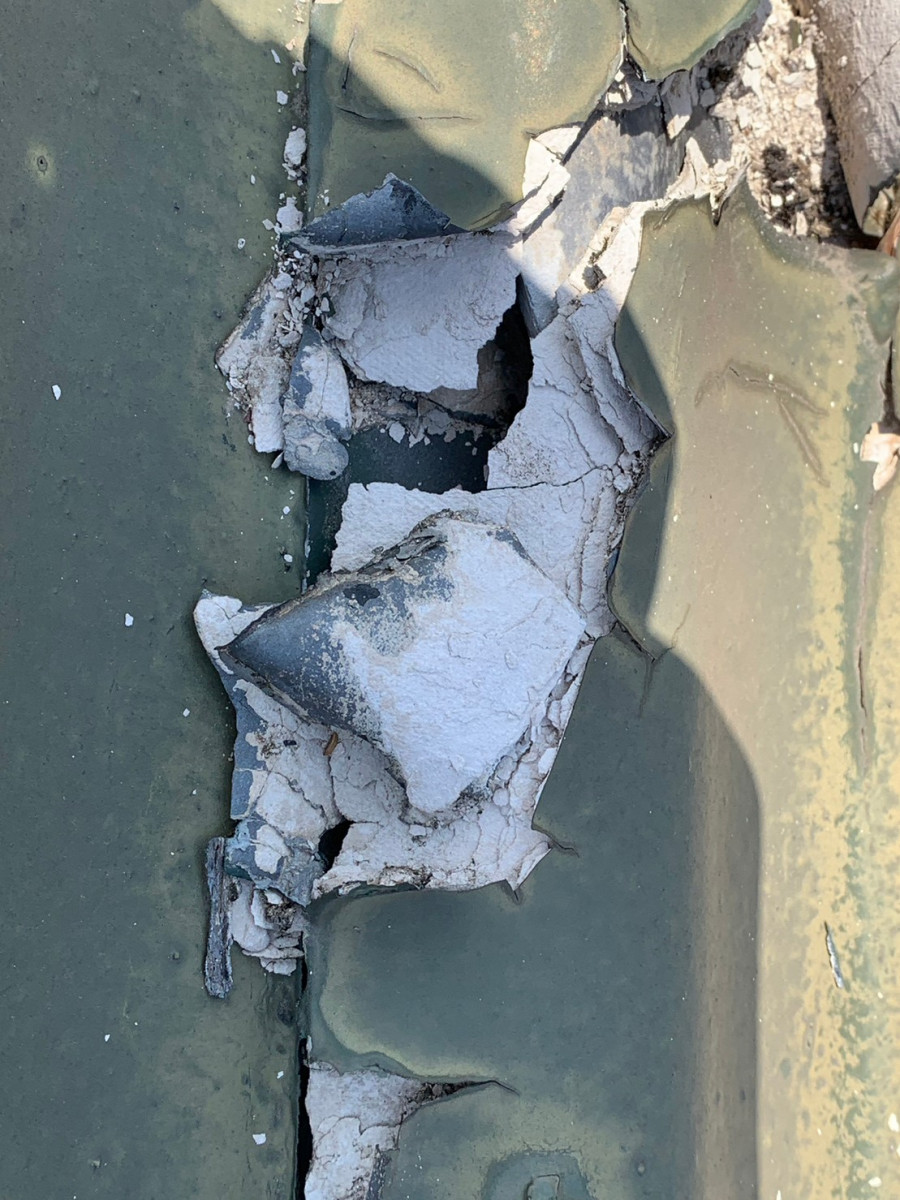 守山区のセメント瓦の破損