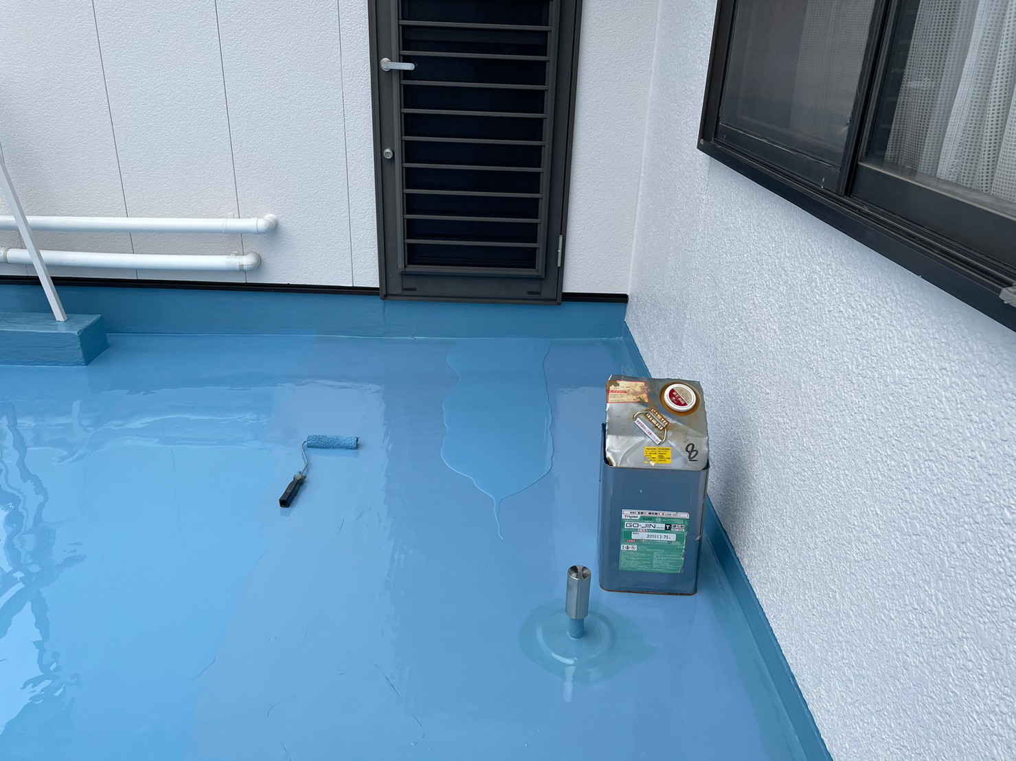 春日井市のベランダ防水工事