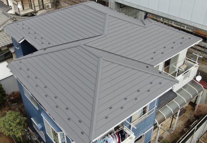 屋根カバー工事完了