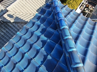 棟瓦取り直し工事で雨漏りを未然に回避