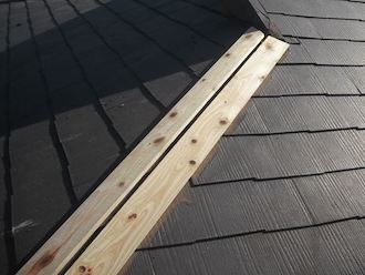 新しい貫板の設置