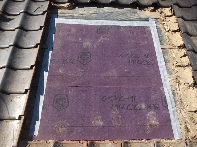 ルーフィング貼り