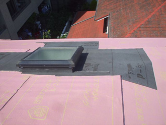 屋根葺き替え工事　ルーフィング