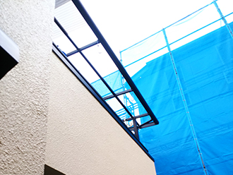 ベランダ屋根補修