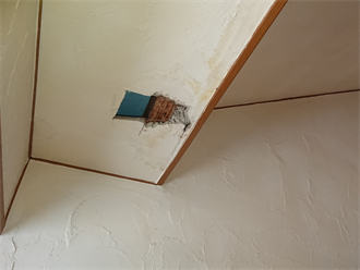 室内への雨漏り