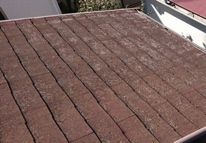 雨漏りの発生したスレート屋根