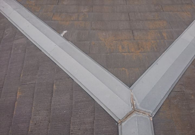 雨漏りの発生したスレート屋根