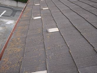 防水性の低下したスレート