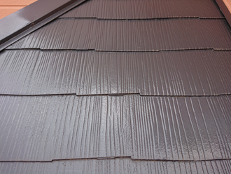 縁切りされていないスレート屋根