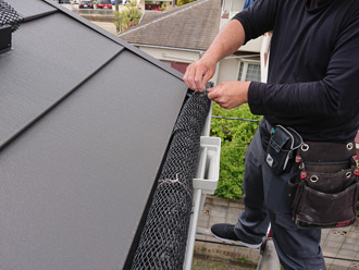 落ち葉よけネットの設置