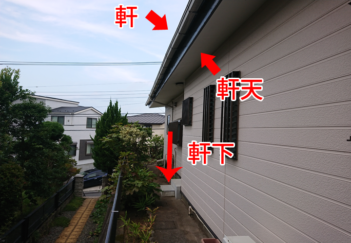軒天への雨漏り被害の原因｜軒天の場所・特徴とは？