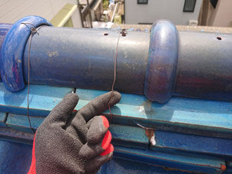 これでは棟瓦がズレてしまいます