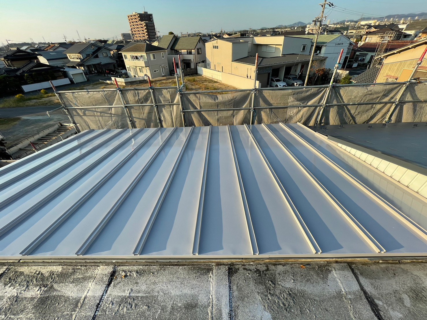 春日井市の瓦棒の屋根塗装