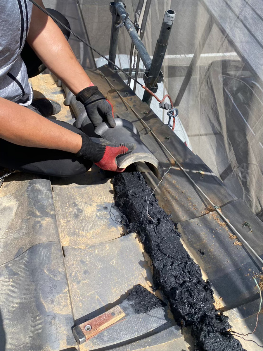 守山区で風切丸を施工