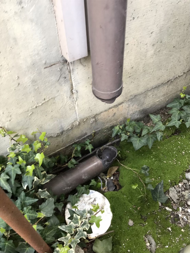 雨樋　割れ