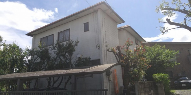 名古屋市北区で樋の部分から雨漏りしているとの依頼を受けました。