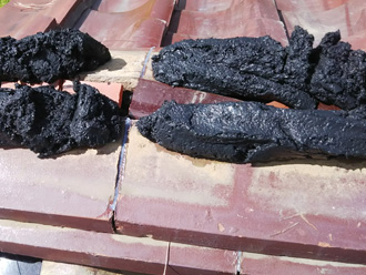 棟取り直し工事　南蛮漆喰を使用