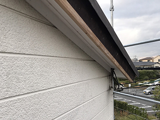 軒天、破風の補修