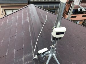 劣化している棟板金