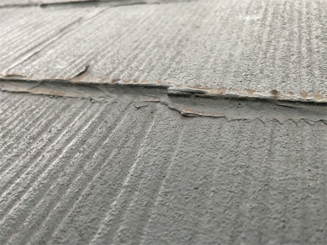 長生郡長南町下小野田にてシーリング材が打設されている化粧スレートのメンテナンス方法を検討