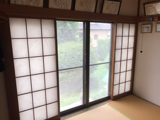 中鴨居の修正完了